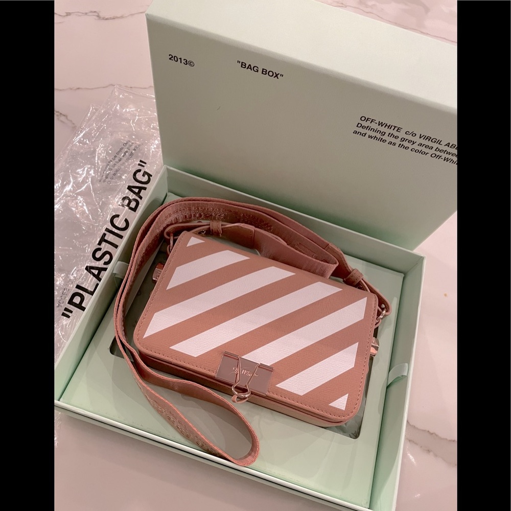 Off-white Diagonal Mini Flap Bag